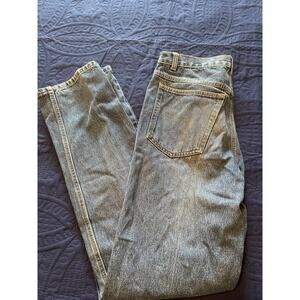 GUC Men's Basic Edition Blue Jeans Straight Legs 100% Cotton Size 32 x 34